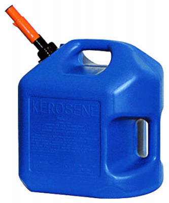 Midwest Can 7610 Portable High Density Polyethylene Kerosene Can, Blue, 5 Gallon