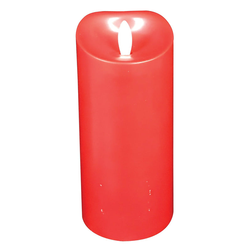 Santas Forest 25305 Christmas Dust-Free Cinnamon Scented Candle, Red, 5-1/2"