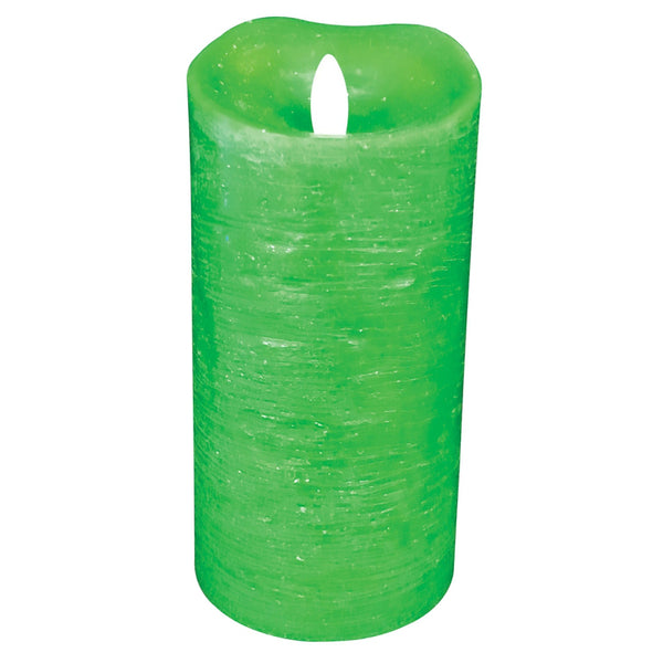 Santas Forest 25311 Christmas Dust-Free Candle, Green, 7"
