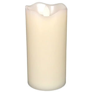 Santas Forest 25313 Christmas Dust-Free Plastic Candle, White, 7"