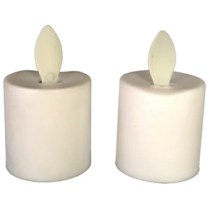 Santas Forest 25317 Christmas PDQ Votive Candle, White