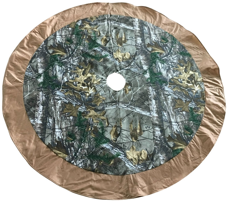 Santas Forest 49337 Christmas Snowman Tree Skirt, Camo, 48" Diameter