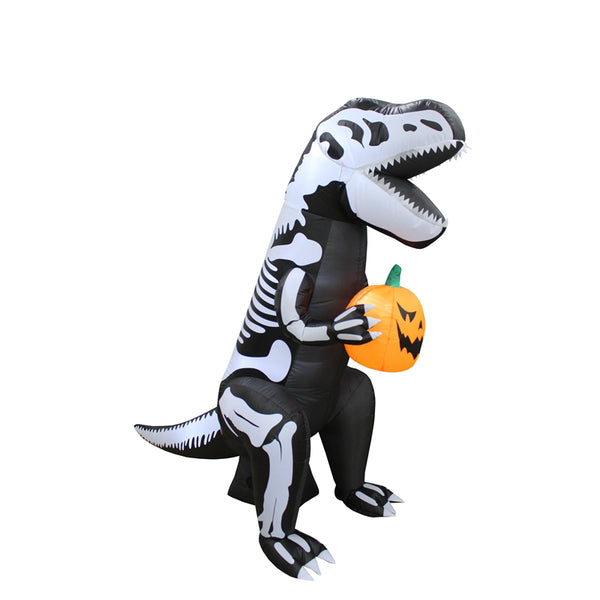 Santas Forest 90353 Inflatable Christmas Skeleton Inflatable T-Rex, 6'