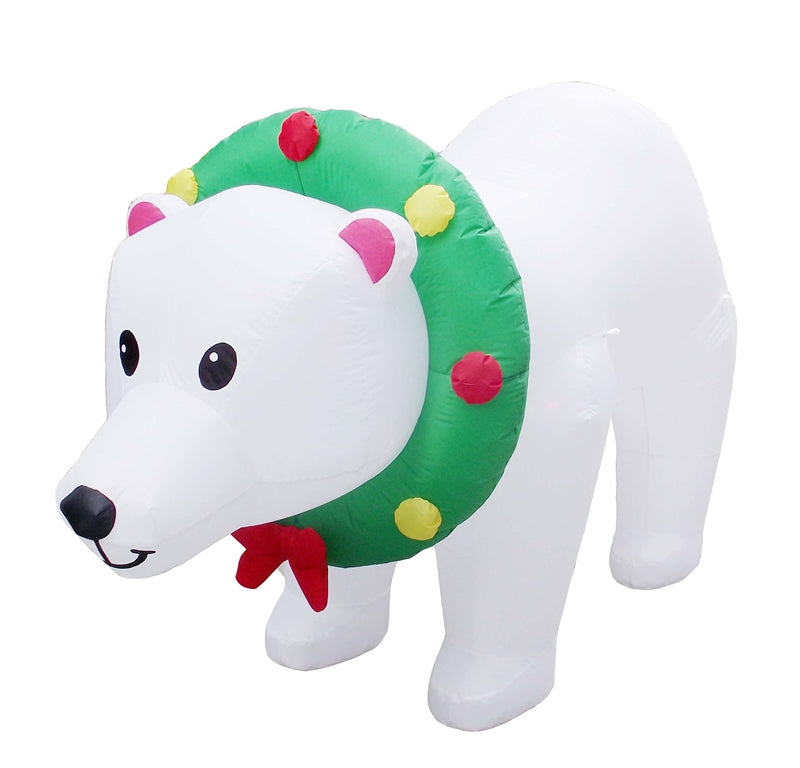 Santas Forest 90357 Christmas Inflatable Polar Bear, 8'