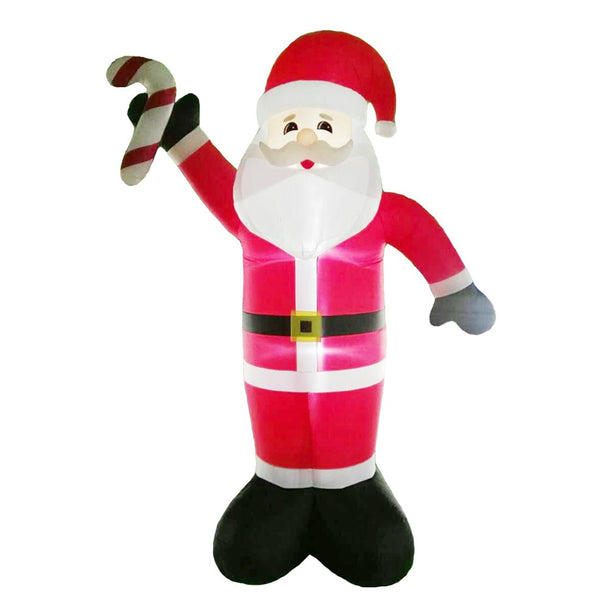 Santas Forest 90347 Inflatable Christmas Santa with Candy Cane, 19'