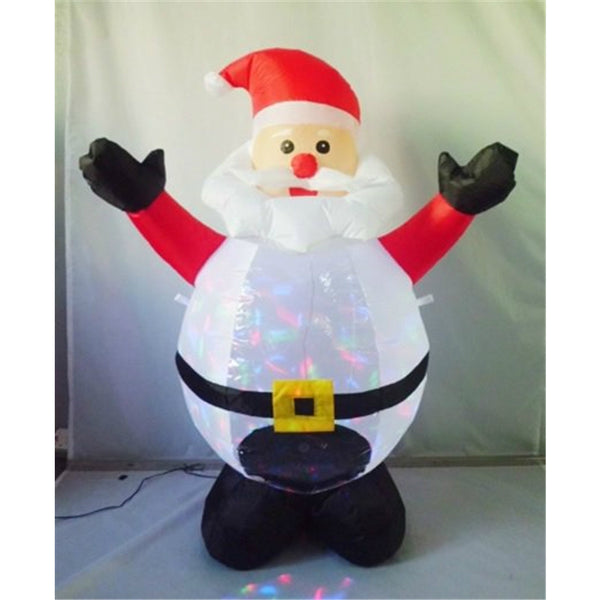 Santas Forest 90321 Inflatable Christmas Santa with Projector, 4'