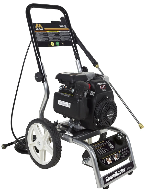 Mi-T-M CM-3000-4MHC ChoreMaster Horizontal Pressure Washer, 2.3 GPM, 3000 PSI