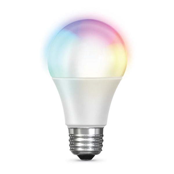 Feit OM60/RGBW/CA/AG Smart WiFi Color Changing LED Bulb, Tunable White, 9W