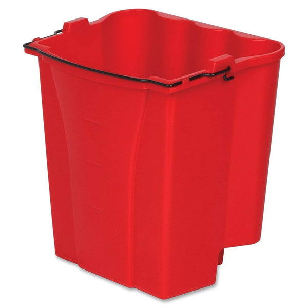 Rubbermaid Commercial 2064907 WaveBrake Dirty Water Bucket, Red, 18 Qt