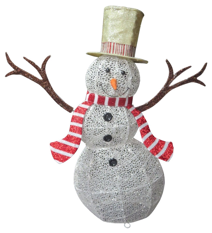 Santas Forest 58305 Christmas Snowman with LED Lights, 53"