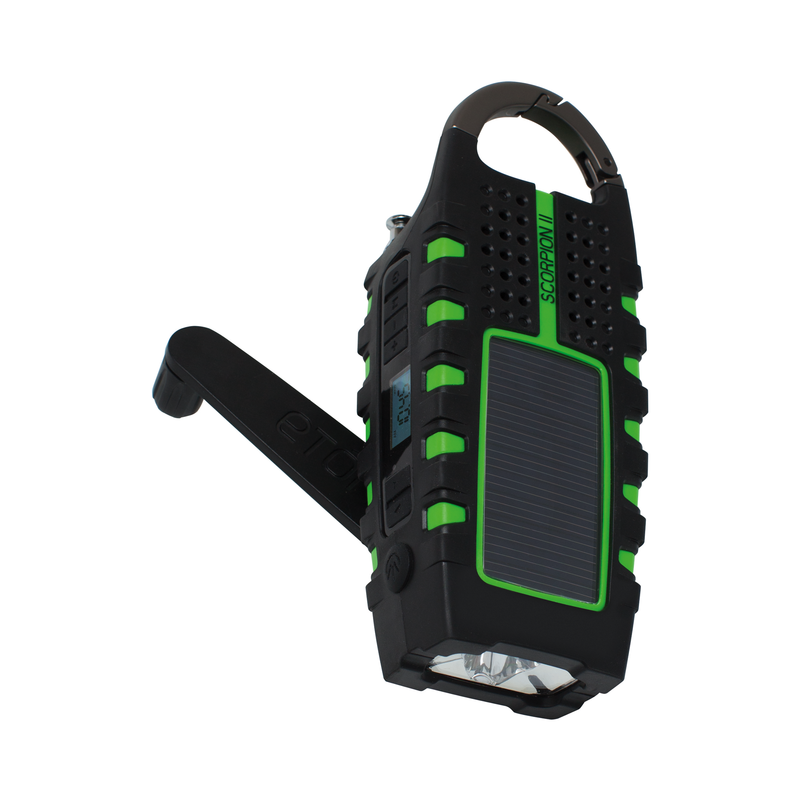 Eaton NSP101WXGR Scorpion II Rugged Multi-Powered Weather Radio & Flashlight, 5V