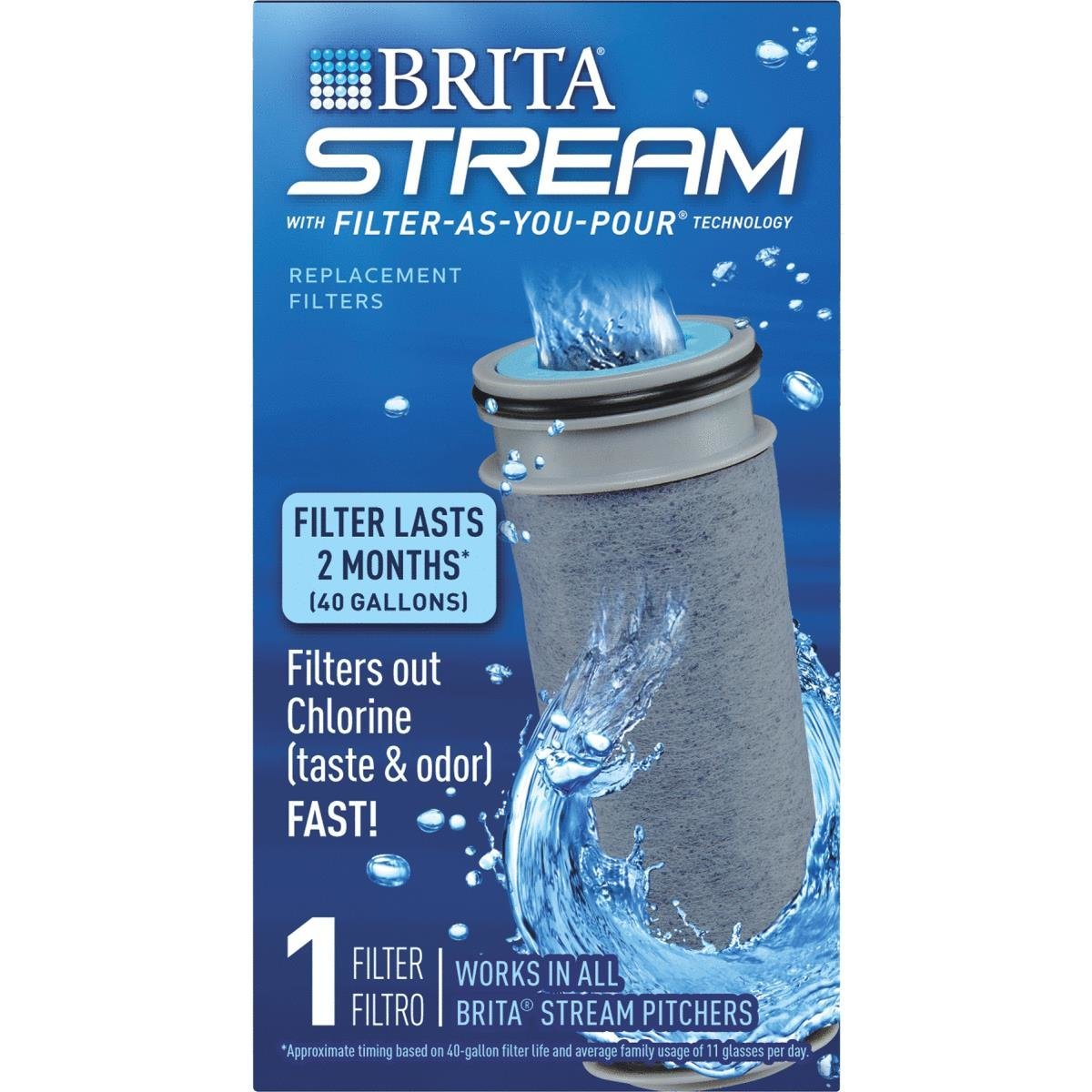 Brita 36213 Stream Filter-As-You-Pour Pitcher Replacement Filter