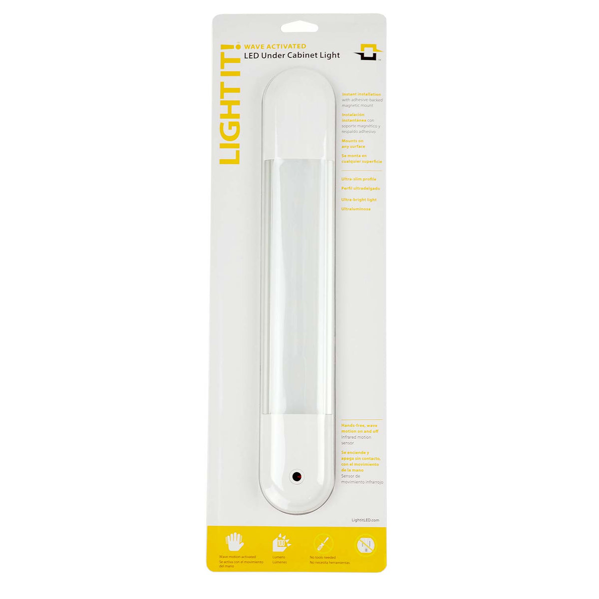 Light It 25001-308 Wave LED Under Cabinet Light, White, 100 Lumens