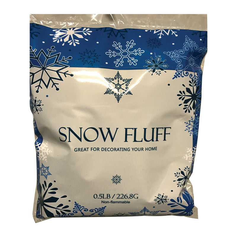 Santas Forest 81450 Christmas Snow Fluff, White, 1/2 Lb