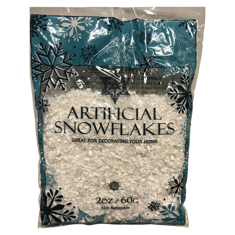 Santas Forest 81495 Christmas Artificial Glittered Snowflakes, 2 Oz