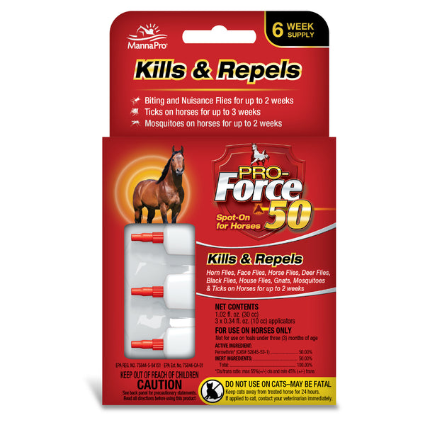 Manna Pro 1030098 Pro-Force 50 Spot On for Pest Control, 3 Pack