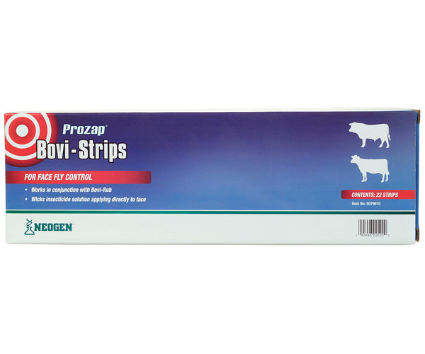 Prozap 5079910 Bovi-Strips for Face Fly Control, 22-Count