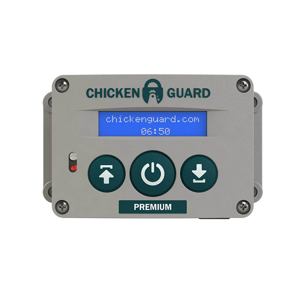 ChickenGuard ASTI Premium Automatic Chicken Coop Door Opener with LCD Display