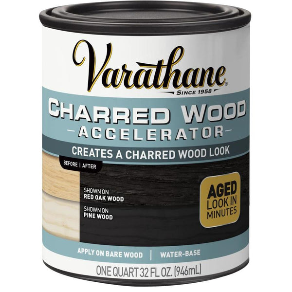 Varathane 347105 Charred Wood Accelerator, Water Based, 1 Qt