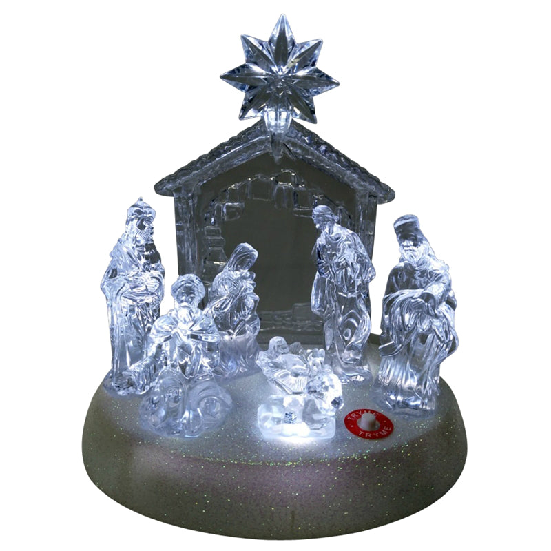 Santas Forest 21309 Christmas LED Nativity Light, 8"