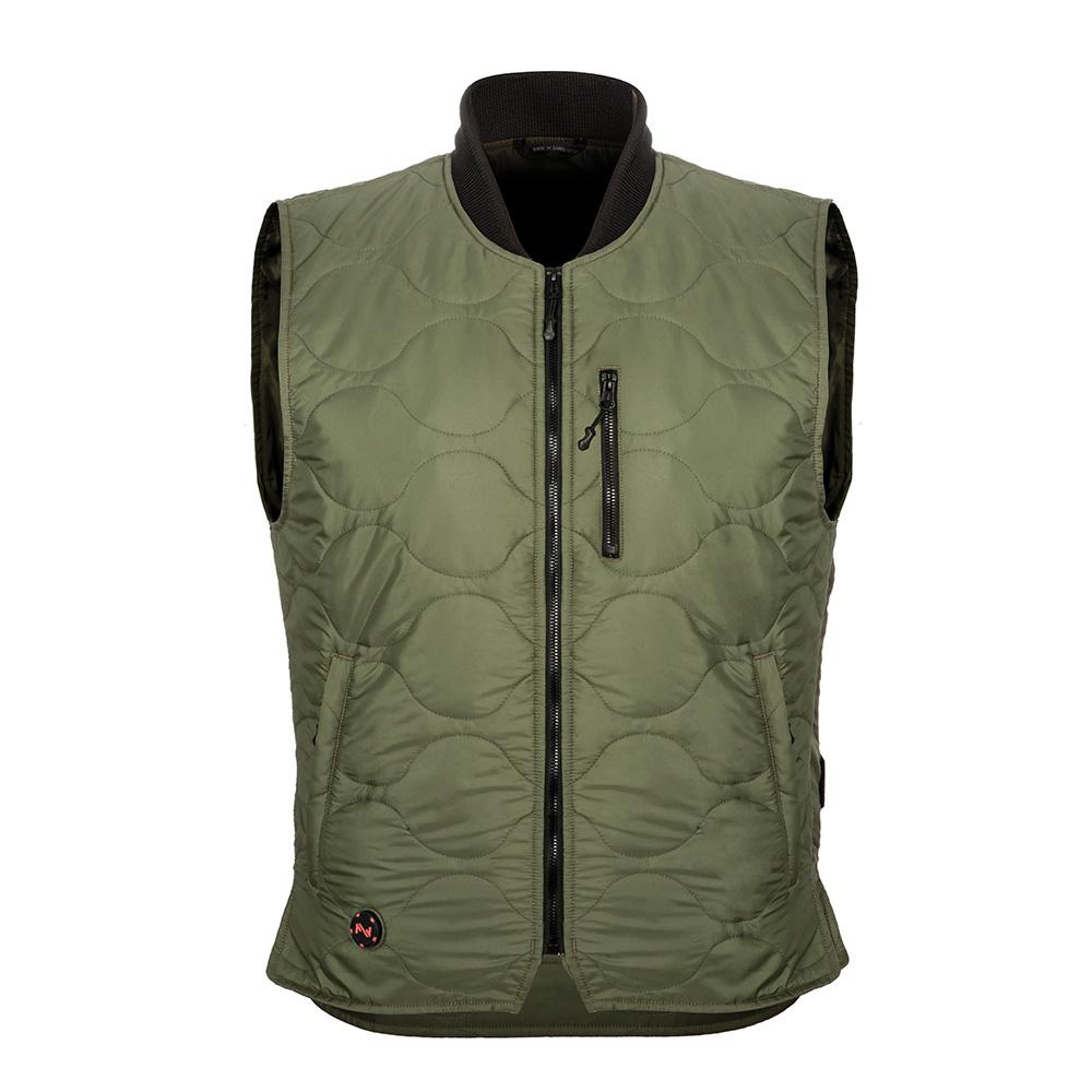 Mobile Warming MWJ18M17-21-04 Bluetooth Mens Company Vest, Olive, Large