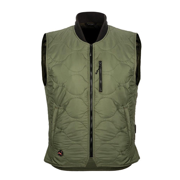 Mobile Warming MWJ18M17-21-04 Bluetooth Mens Company Vest, Olive, Large