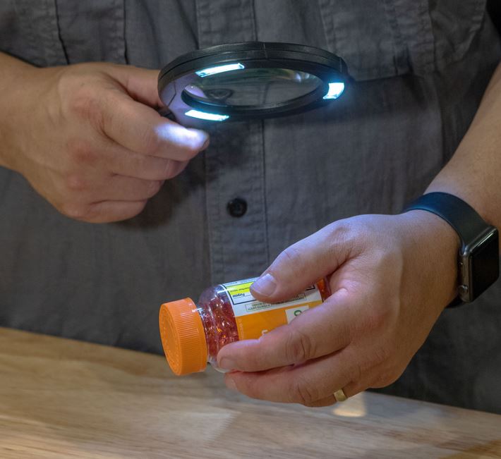 Promier P-MAGCLM-12/24 LitezAll COB LED Lighted Magnifying Glass Magnification