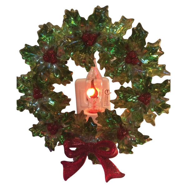 Santas Forest 19349 Christmas Wreath Night Light