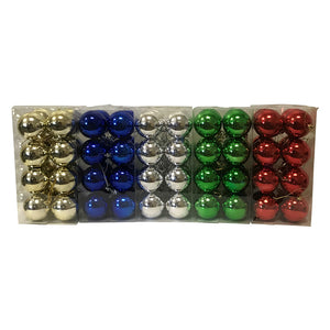 Santas Forest 99905 Shatterproof Christmas Decorative Ball, Assorted Color, 60mm