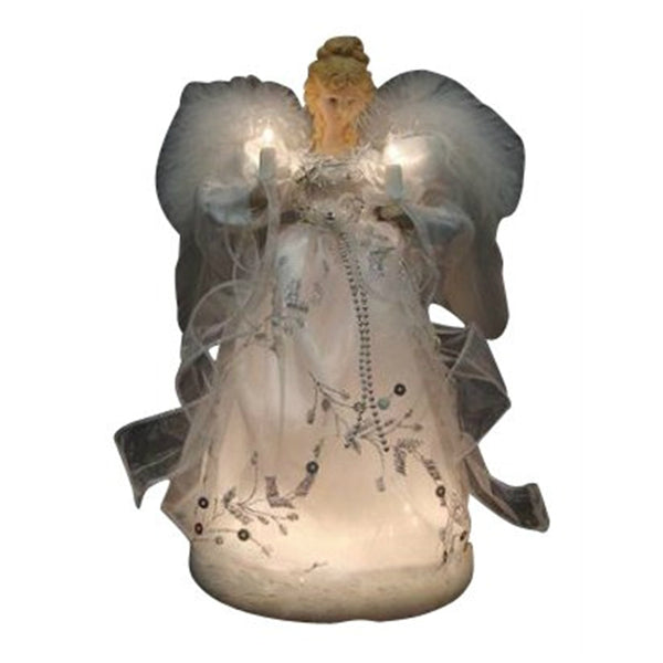 Santas Forest 19353 Pre-Lit  Angel Christmas Decoration, 9"