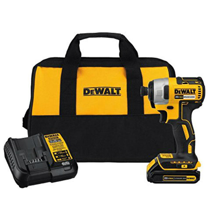 DeWalt DCF787C1 XR Lithium Ion Brushless Impact Driver Kit, 20V MAX, 1/4"