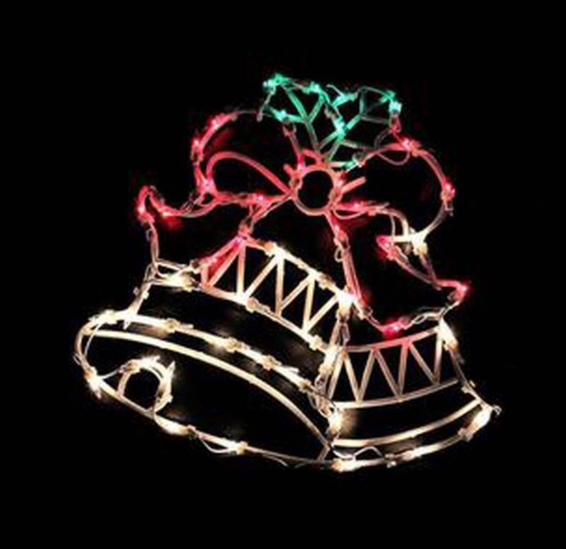 Santas Forest 60305 Christmas Double Bell with LED Light, 16"