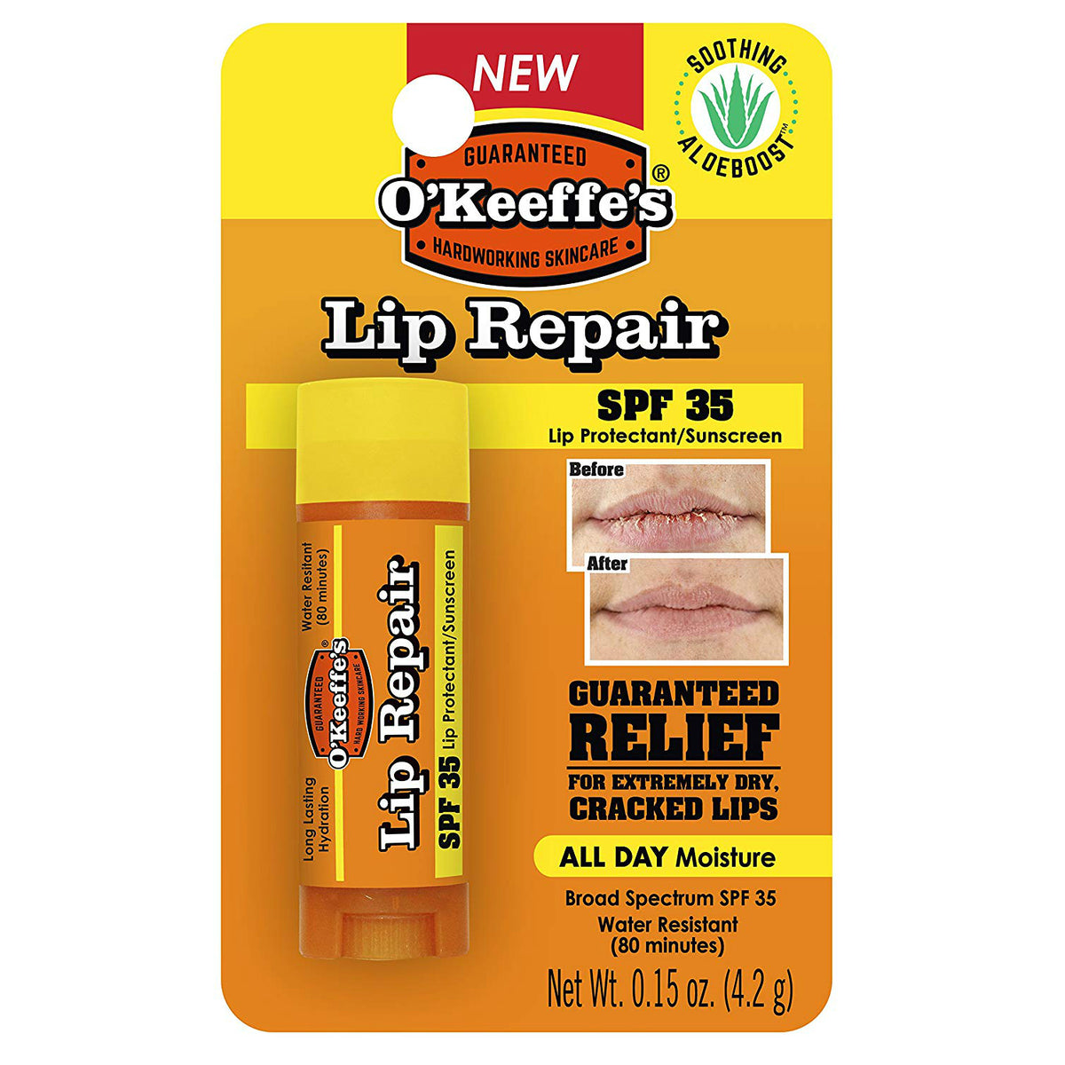 O'Keeffe's K0900008 Lip Repair Lip Balm, SPF-35