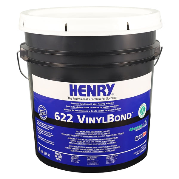 Henry 13435 VinylBond Premium High Strength Flooring Adhesive, Vinyl, 4 Gallon