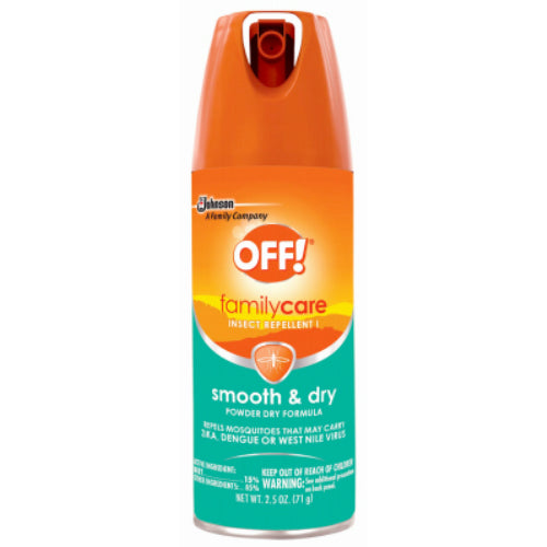 OFF 71037 FamilyCare Smooth & Dry Aerosol Insect Repellent, 2.5 Oz