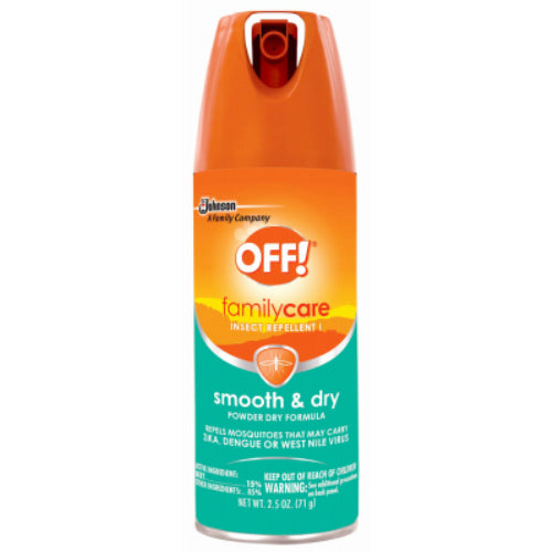 OFF 71037 FamilyCare Smooth & Dry Aerosol Insect Repellent, 2.5 Oz