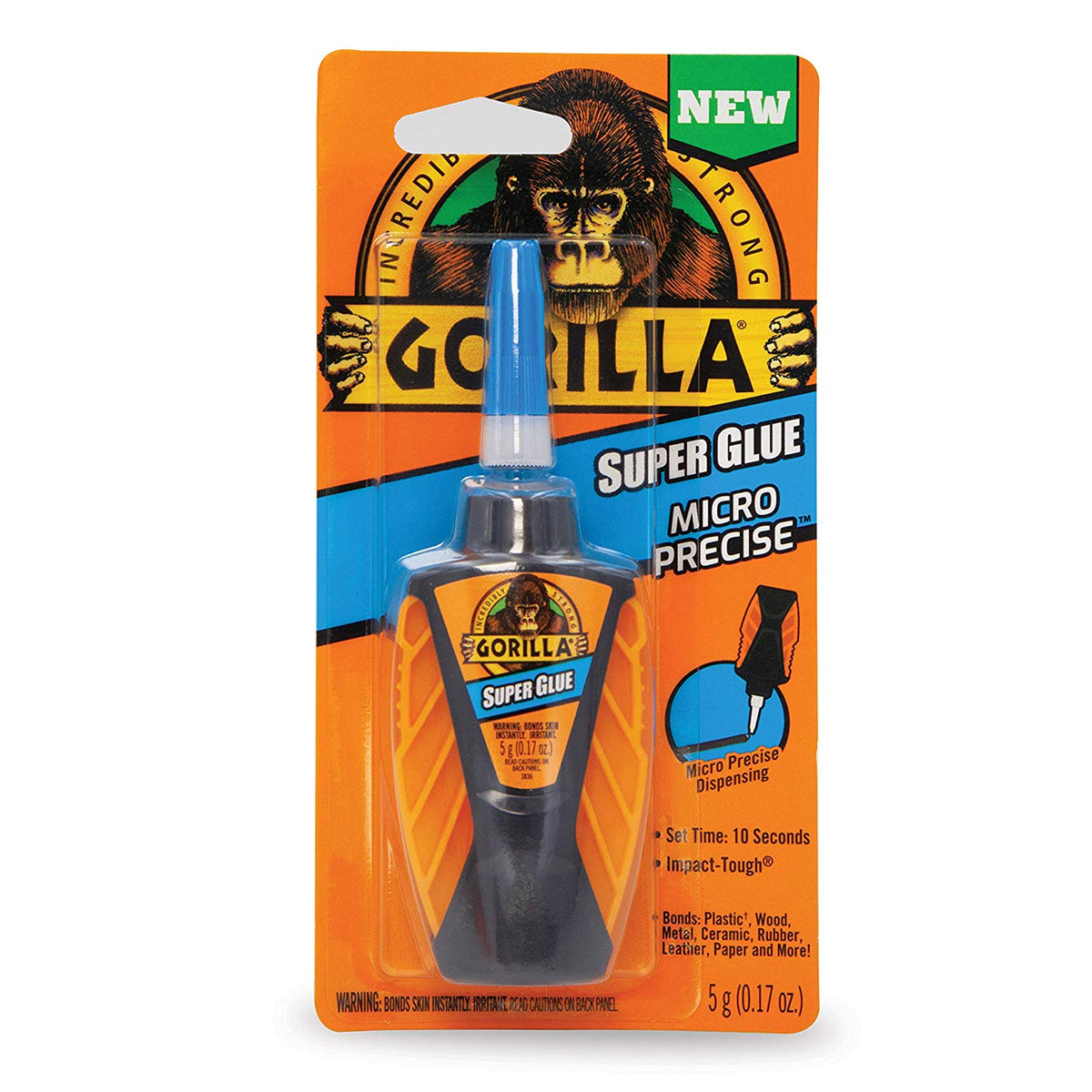Gorilla 6770002 Micro Precise Super Glue, 5 Gram