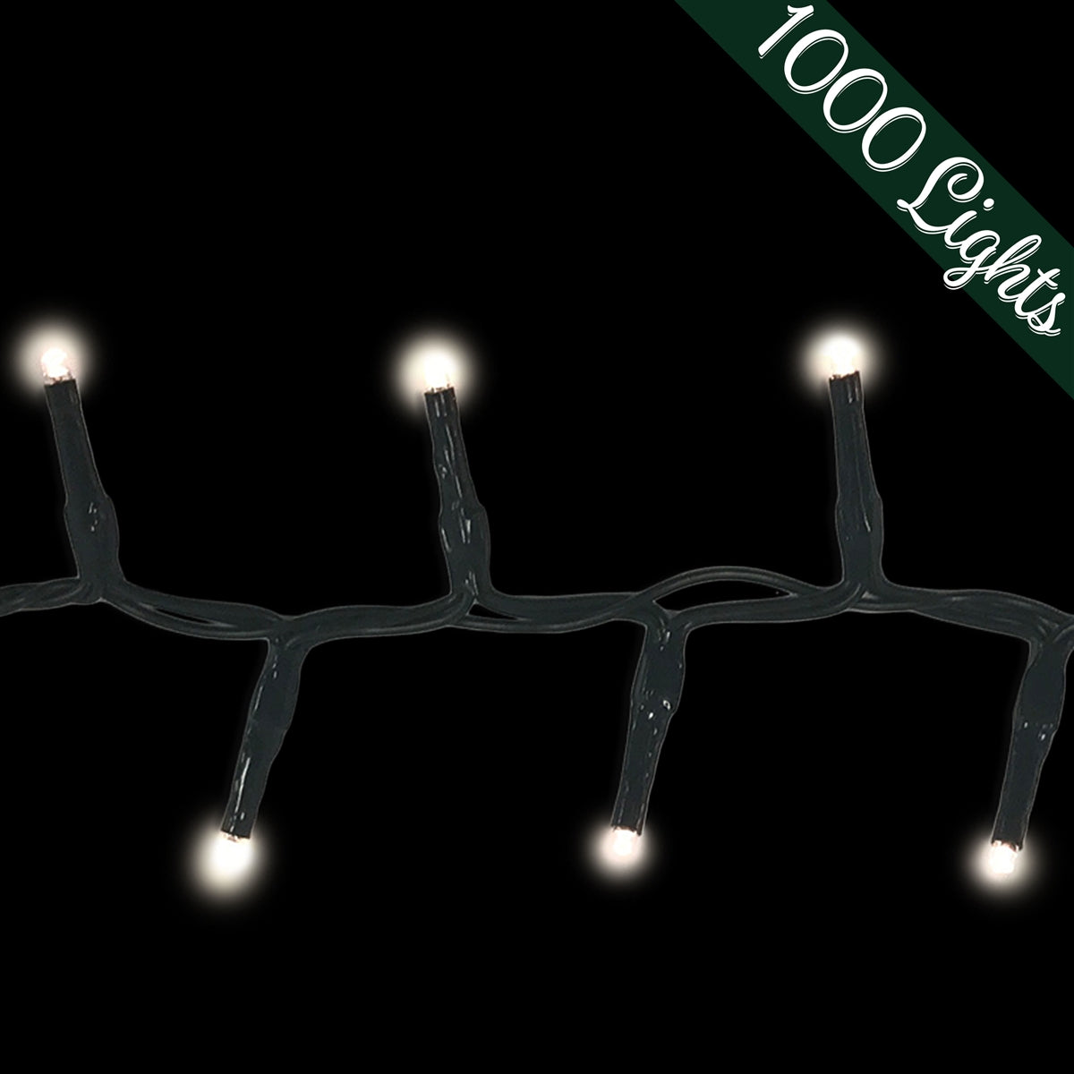 Holiday Bright Lights LED-3MR1000-TWW Straight Rice Light Set