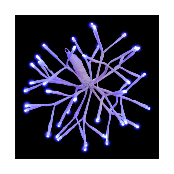 Holiday Bright LED3D10STLCLBL LED 3D Starlight Cluster with 48 Blue Lights, 10"
