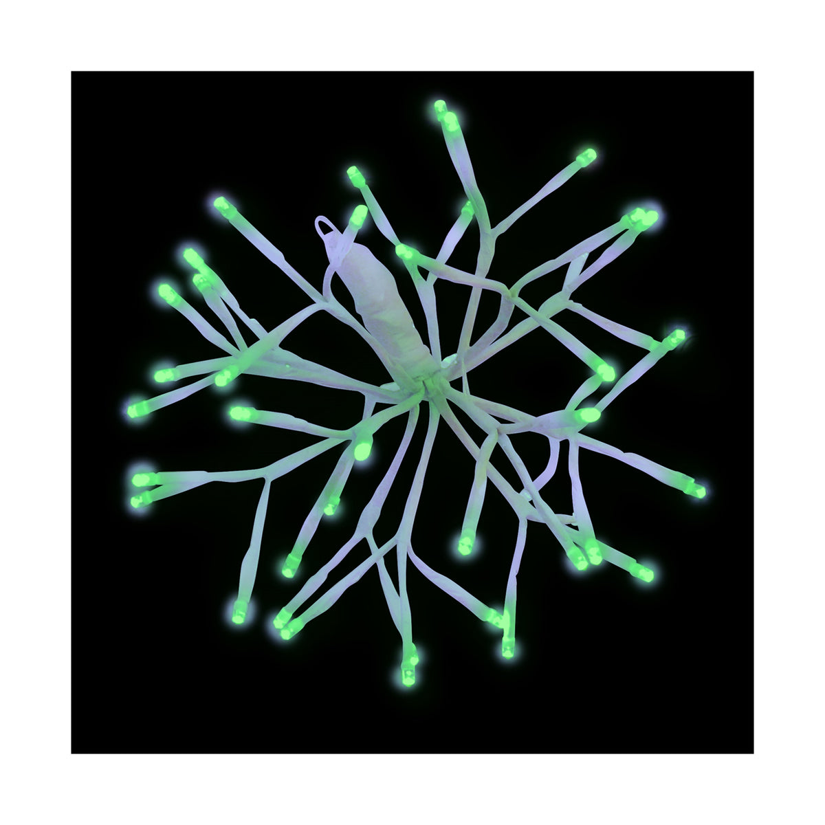 Holiday Bright LED3D10STLCLGR LED 3D Starlight Cluster with 48 Green Lights, 10"