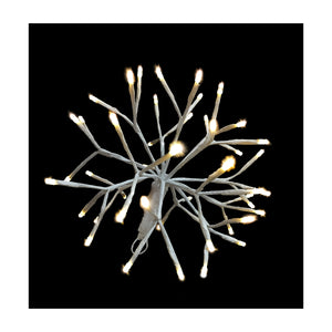 Holiday Bright LED3D10STLCLWW LED 3D Starlight Cluster w/48 Warm White Light,10"