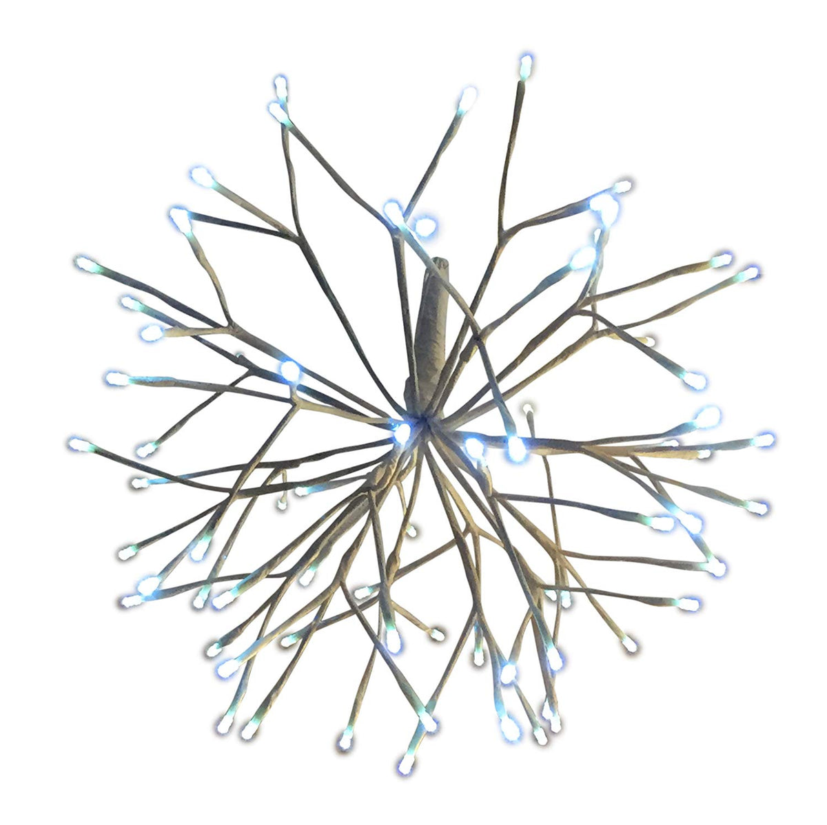 Holiday Bright LED3D16STLCLPW LED 3D Starlight Cluster w/72 Pure White Light,16"