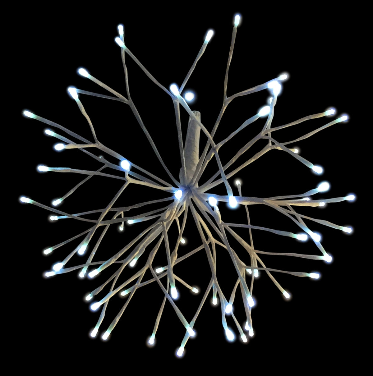 Holiday Bright LED3D16STLCLPW LED 3D Starlight Cluster w/72 Pure White Light,16"