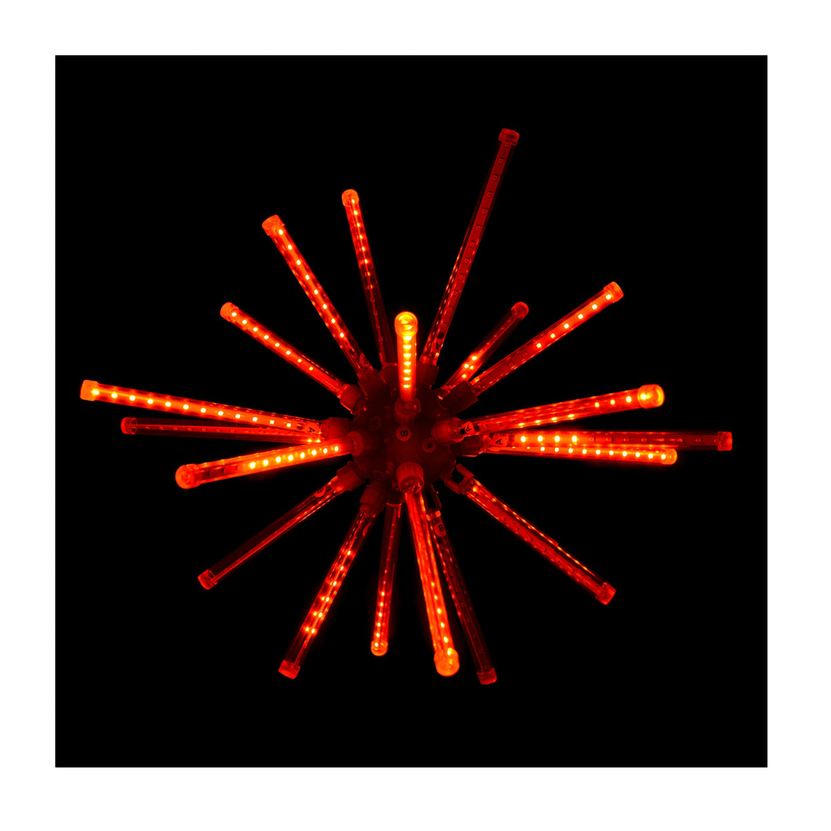 Holiday Bright LED3D20MBRSTARD Meteor Burst Combo with 224 LED Red Lights, 20"