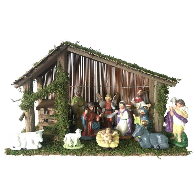 Santas Forest 89337 Christmas Nativity Set, 11"