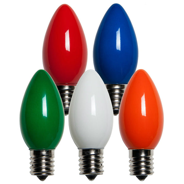 Santas Forest 19590 Christmas Replacement Multi-Color C9-Bulb, 25 Count