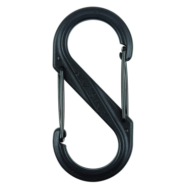 Nite Ize SBP4-03-01BG S-Biner Plastic Dual Carabiner, Black, #4