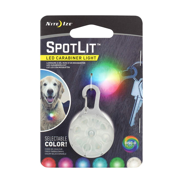 Nite Ize SGS-07S-R6 SpotLit LED Carabiner Light with Disc-O Select