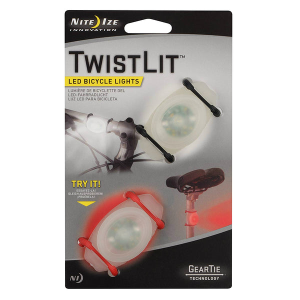 Nite Ize TLT-2PK-A1P1 TwistLit Red & White LED Bike Light, 2-Pack