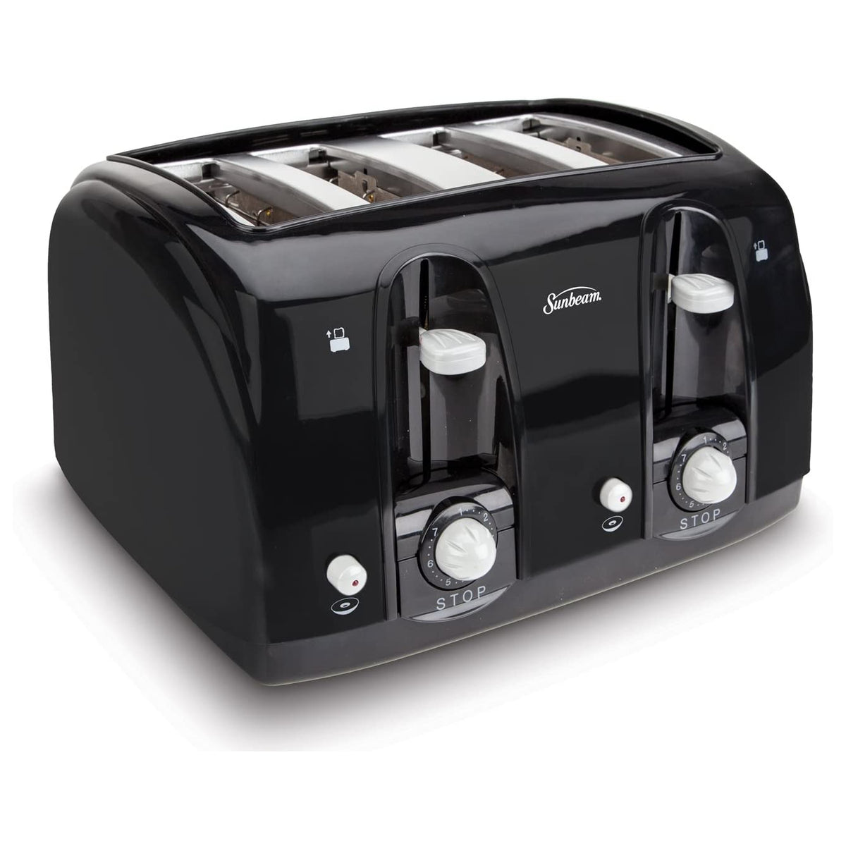 Sunbeam 003911-100-000 Wide Slot Electronic Toaster, 4-Slice, Black